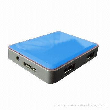 4-port USB 3.0 Hub, Colorful, High-speed Data Transfer